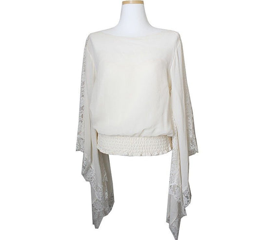 Escada Beige Silk Lace Blouse 44~55 38712968