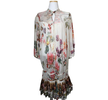 ROBERTO CAVALLI ロベルト・カヴァリ シルクフローラルワンピース 44~55 38556984