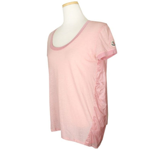 Moncler Rogipink Back Shirring Short Sleeve Top 55 26807119