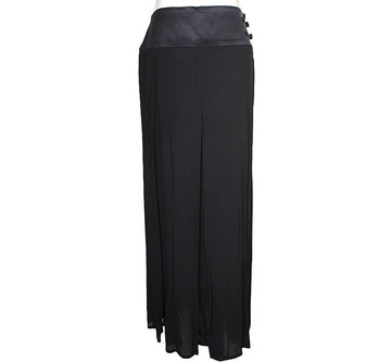 GF FERRE' Gian Franco Pire Black Sheer Skirt 55 39388036