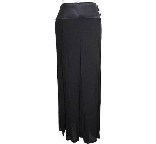 GF FERRE' Gian Franco Ferre Black Sheer Skirt 55 39388036
