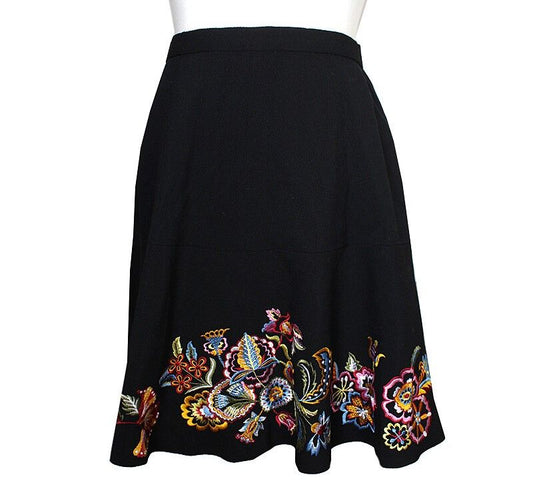 Kenzo Embroidered Flared Skirt 44 39388037