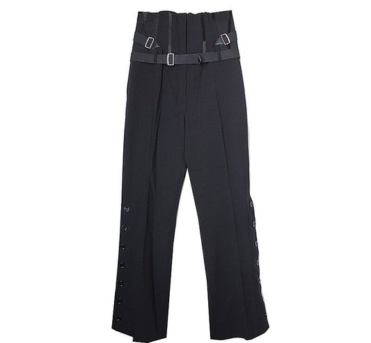 DOLCE & GABBANA Schwarze High-Waist-Hose 55 39388201