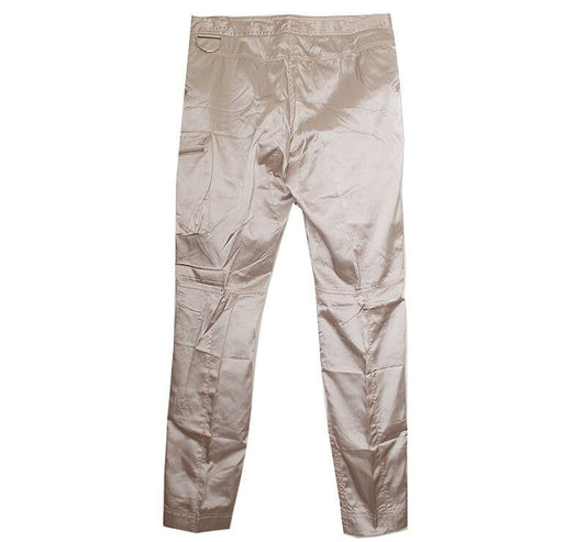 PRADA Beige Satin Cargo Hose 44~kleine 55 39388218