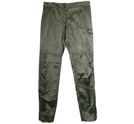 PRADA Kaki-Grün Satin Cargo Hose 44~klein 55 39570731