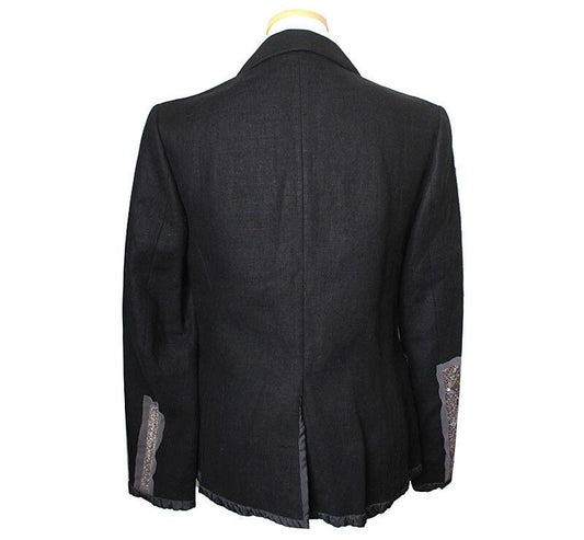 KENZO Schwarze Perlenapplikation Jacke 44~55 39570900