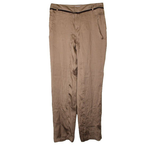 BLUMARINE Braune Seidenhose 55 26809575