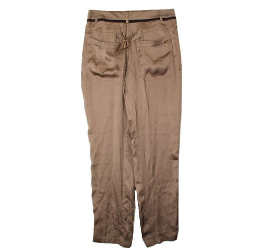 BLUMARINE Braune Seidenhose 55 26809575