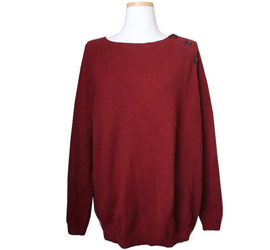 Vanessa Bruno Atte Burgundy Knit Top 66~77 36539383