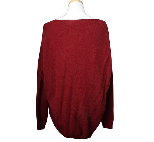 Vanessa Bruno Atte Burgundy Knit Top 66~77 36539383