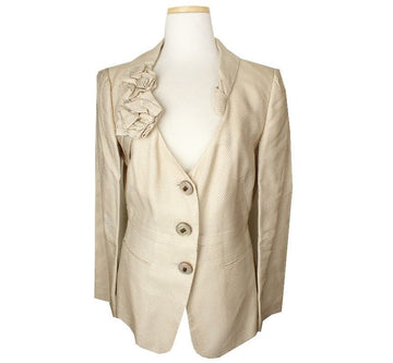 ARMANI Giorgio Flower Appliqué Jacke 42 26810312