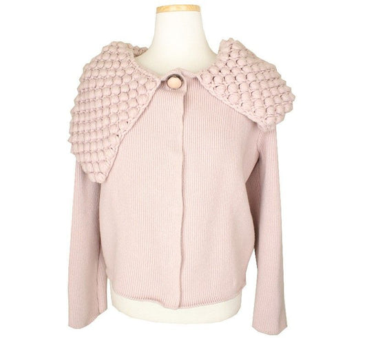 BLUMARINE ベージュピンク ニット ジャケット 55 26810403