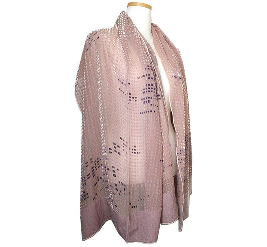 Armani Collegioni Debore Silk Velvet Stole Scarf A++ 12345 39798294