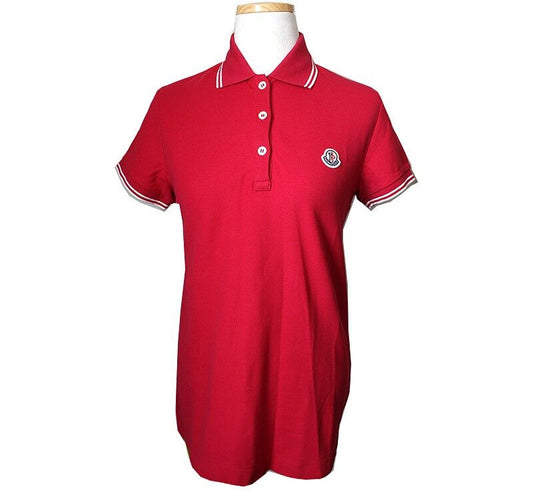 Moncler Crimson Red Pique Shirt 44 33755883