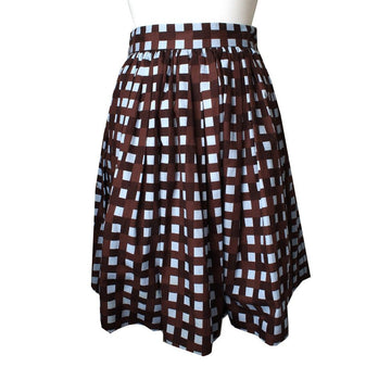 MSGM チェックフレアスカート 38 31326435