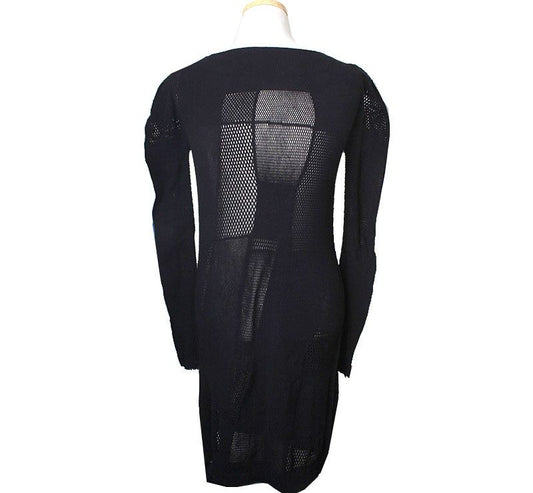 ISSEY MIYAKE FETE Schwarzes Netz Oberteil 55 66 32368223