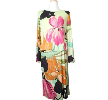 Etro Yellow Green Print Two-Piece Top + Skirt 55 40015048