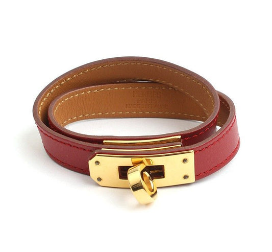 Hermes Red Kelly Bracelet A Engraving 40156061