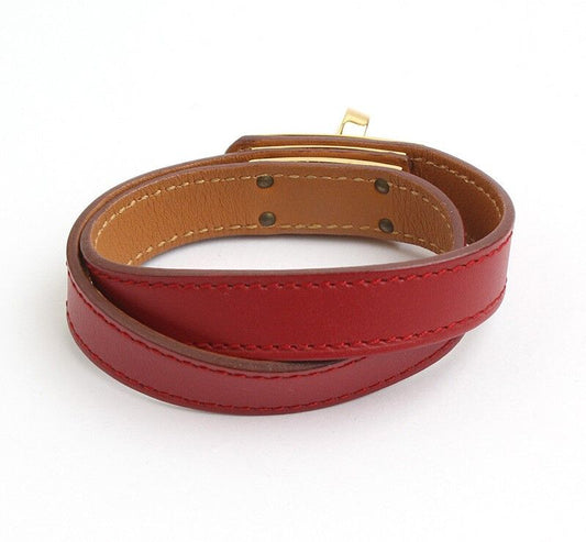 Hermes Red Kelly Bracelet A Engraving 40156061