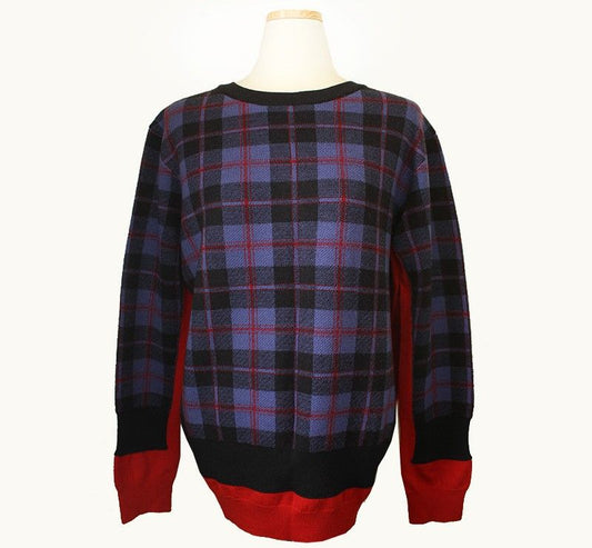 Marc Jacobs Purple Check Wool Knit 55~66 28087798