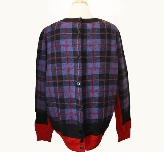 Marc Jacobs Purple Check Wool Knit 55~66 28087798