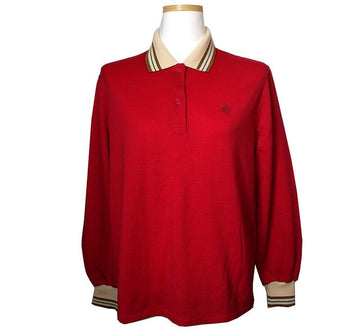 Dior Sport Crimson Red Wool Long Sleeve Top 55 40275559