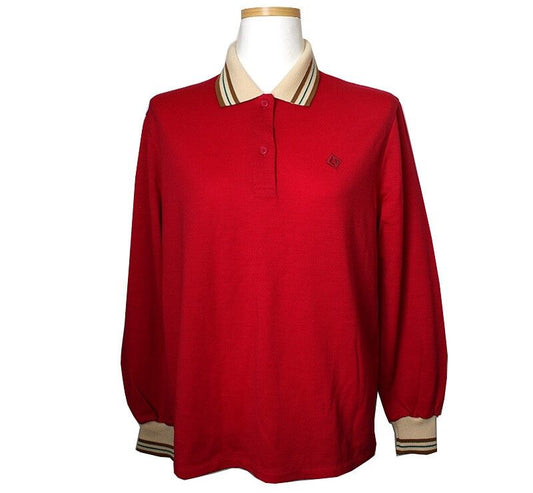 Dior Sports Crimson Red Wool Long Sleeve Top 55 40275559