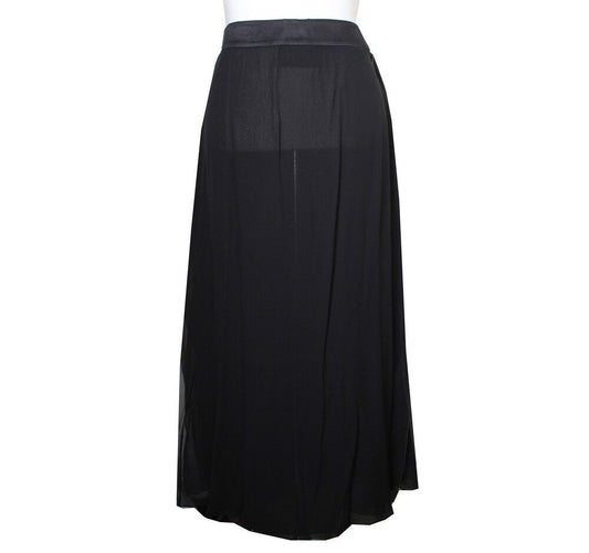 Valentino Boutique Line Black Silk Skirt 55 40275720