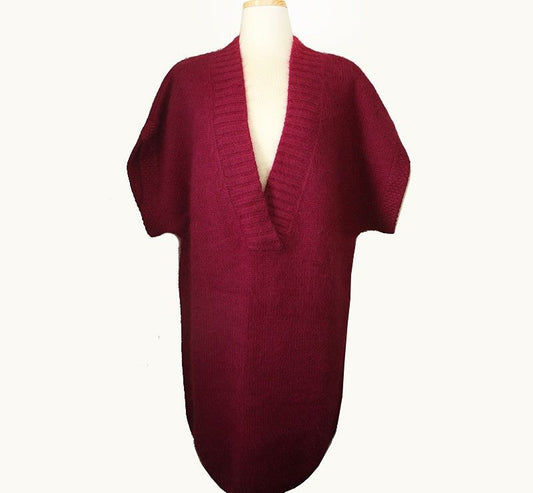Vanessa Bruno Ate Purple Angora Blend Knit 55~77 28087790