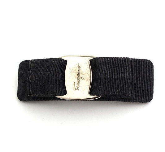 Salvatore Ferragamo Black Vara Hairpin 40276413