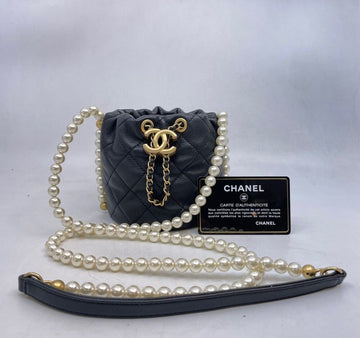 CHANEL Pearl Mini Drawstring Bag Crossbody AS2529 33426068