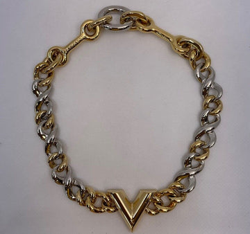 Louis Vuitton V Logo Necklace M62838 35179749