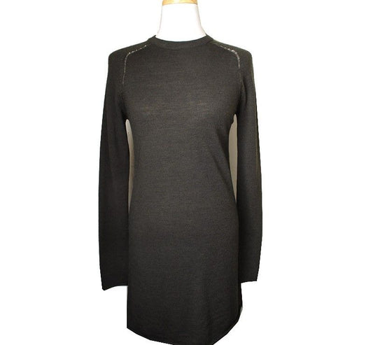 Zadig & Voltaire Khaki Cutout Glitter Detail Wool Knit 55 26809770