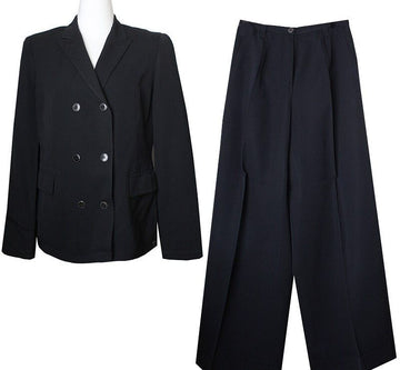 JIL SANDER ダニエルサンダー ブラック ダブルボタン ツーピース ジャケット + パンツ 55 40419920
