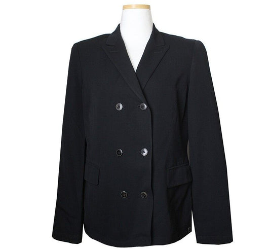 JIL SANDER Schwarze Doppelknopf Zweiteiler Jacke + Hose 55 40419920