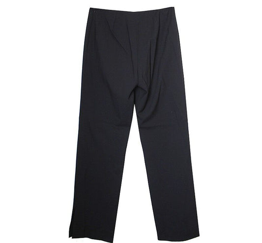 CHANEL Schwarze Escorial Wolle Hose 55 40419925