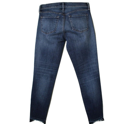 J BRAND Kollaboration Thierry Blaue ungleich geschnittene Denim-Hosen 26 26809953