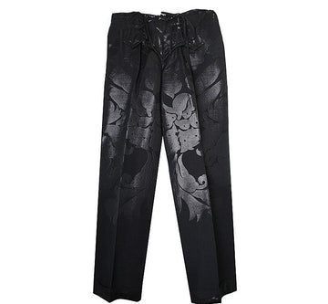 GF FERRE' Gian Franco Ferre Schwarze Glanzhose 55 40419978