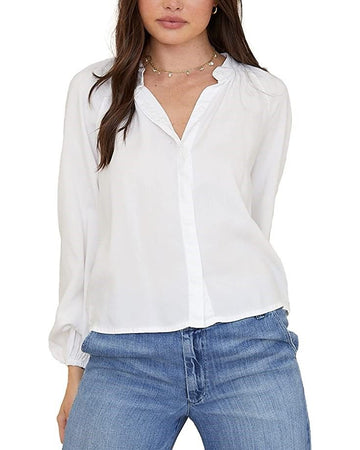 BELLA DAHL [リファーブ商品] サイズL ベラダール ロングスリーブ シャツ ホワイト 9812250 97463663