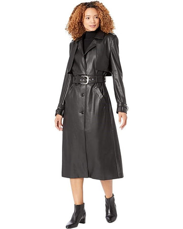 Bardot Leather Trench Coat 98256393 126863407