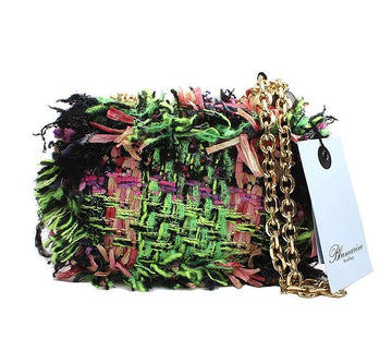 BLUMARINE Mehrfarbige Tweed-Crossbody-Tasche 40563117