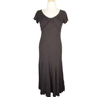 ARMANI Braunes Kleid mit Rüschendetail 42 26809751