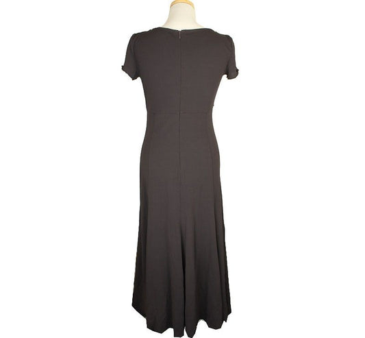 ARMANI アルマーニコレッジオーニ ブラウン フリル ワンピース 42 26809751