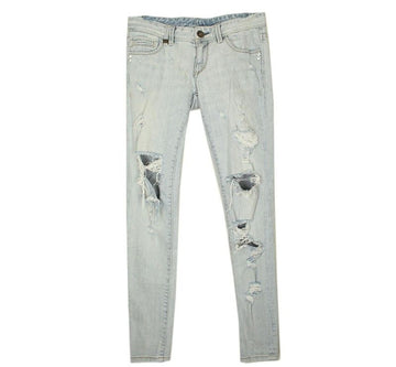 ARMANI アルマーニエクスチェンジホワイトスタッズデニムパンツ 55 26810001