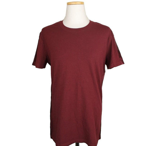 Dolce & Gabbana Burgundy Satin Trim T-Shirt S 30784012