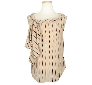 Paul Smith Beige Star Print Silk Top 38 26807204