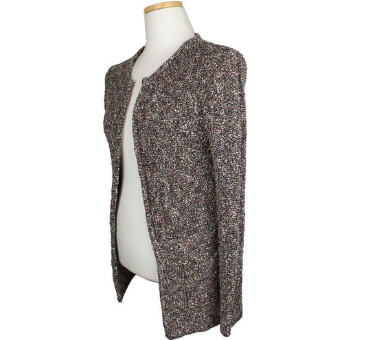 Theory Bokashi Cotton Blend Open Knit Cardigan S 26810176