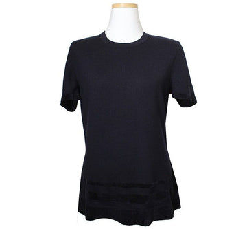 SALVATORE FERRAGAMO Navy Strickoberteil S 40928658