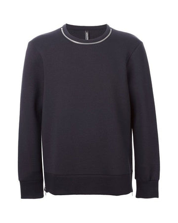 Neil Barrett Neckline Zip Neoprene Sweatshirt Navy PBJS06A C3557 1000000528 29575438