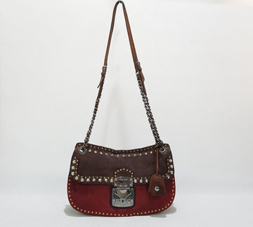 MIU MIU ミュウミュウ スタッズ ショルダーバッグ 41365627